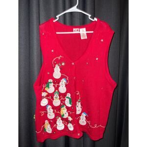 Ugly Christmas Sweater Xmas Size 1X Vest